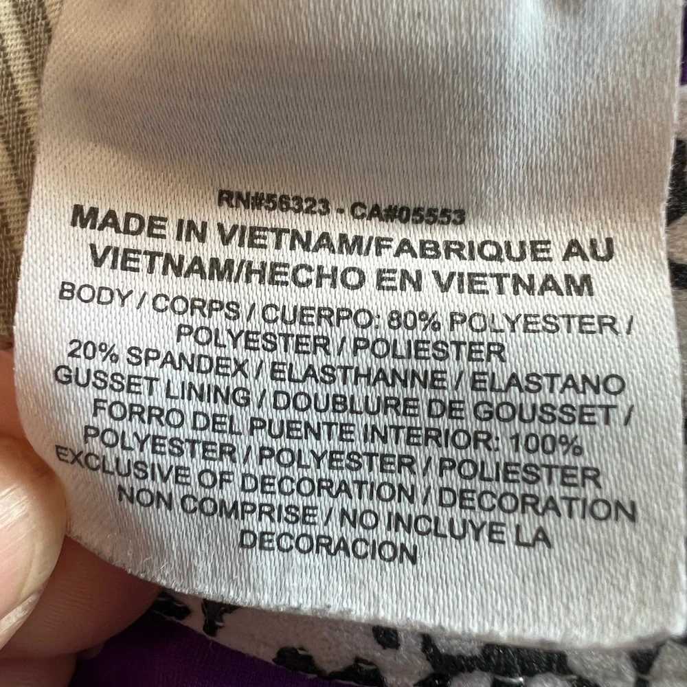 Nike Pro Womens Cropped Pants Legging Purple Size S Small Purple - Picture 3 of 4